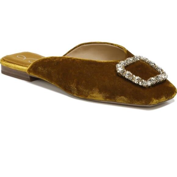 NEW Sam Edelman Lavinia Rust Velvet Slip On Mules Shoes Womens 7.5 MSRP$150 - Picture 1 of 8